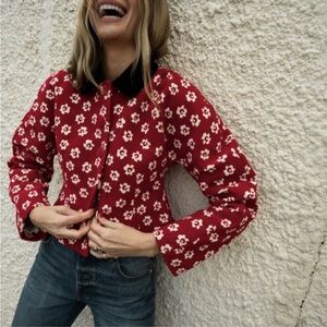 NWT Tory Burch Runway FLOWER STENCIL BOUCLÉ JACKET 8 $1,598